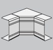 DKC In-Liner Угол внутренний изменяемый 70С-120С TA-GN NIAV 60x60 Белый