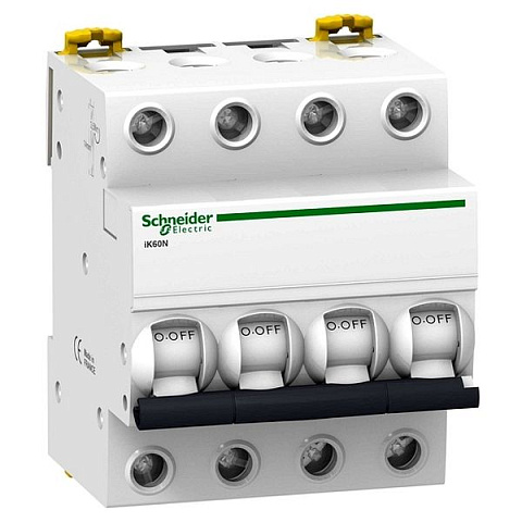 Автомат Schneider Electric Acti 9 iK60N 4P 63A (C) 6kA