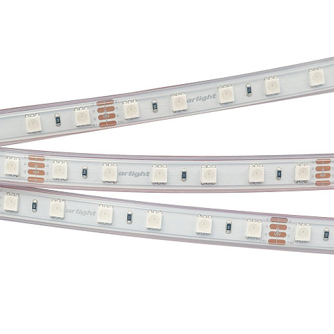 Arlight LUX Лента RTW 2-5000P 24В SMD 5060 60LED/м 14,4Вт/м RGB