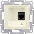 Schneider Electric Sedna Бежевый Розетка компьютерная 1-ая RJ45 кат.5e STP экранированная