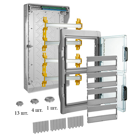 Legrand Plexo Бокс пластиковый навесной 822х448х161мм, 4ряда/72мод , IP65