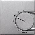 Merten System M Алюминий Накладка терморегулятора с выключателем