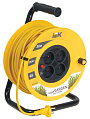 IEK Garden УК30 Удлинитель на катушке 2P, 4 розетки, шнур 30м, 10A/230V