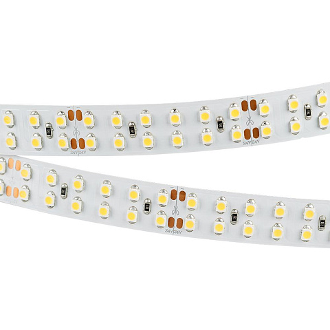 Arlight LUX Лента RT 2-5000 24В SMD 3528 240LED/м 19,2Вт/м Холодный свет