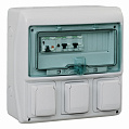 Schneider Electric Kaedra Бокс навесной для разъёмов 335х340х178мм, 13мод+3отв, IP65