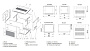 ITK Шкаф LINEA W 12U 600x600мм дверь стекло RAL7035