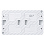 Розетка Schneider Electric AtlasDesign Profi54 Белый двойная с/з со шторками 16А 250B IP54