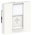 Schneider Electric Unica New Modular Белый Розетка компьютерная RJ45 одиночная кат. 5е UTP 2 модуля