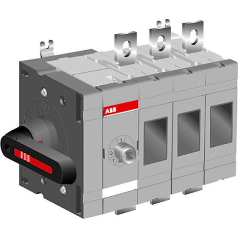 ABB OT315ES03K Выключатель нагрузки, управление сбоку, до 315A 3P / с ручкой Test-ON-OFF