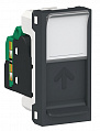 Schneider Electric Unica New Modular Антрацит Розетка компьютерная RJ45 одиночная кат. 5е UTP 1 модуль