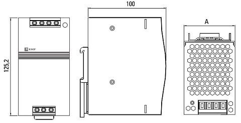 EKF PROxima Блок питания 24В DRP-240W-24