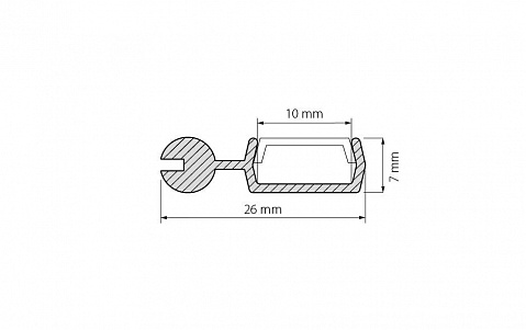 Arlight Профиль POLI-2000 ANOD прямоугольный