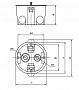 EKF PROxima КМП-020-011 Коробка установочная для полых стен 71х45мм с пластиковыми лапками IP30