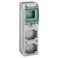 Schneider Electric Mini Kaedra Бокс накладной для разъёмов 310х98х98мм, 4мод+2отв, IP65