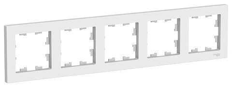Рамка 5-постовая Белый AtlasDesign универсальная