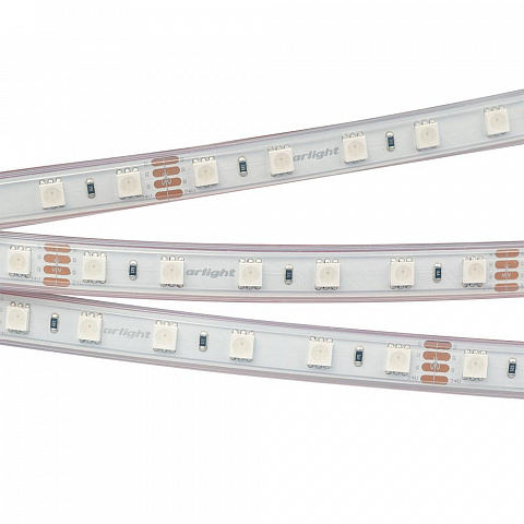 Arlight LUX Лента RTW 2-5000P 24В SMD 5060 60LED/м 14,4Вт/м RGB