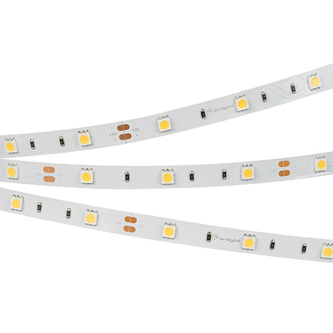 Arlight LUX Лента RT 2-5000 12В SMD 5060 30LED/м 7,2Вт/м Нейтральный белый свет