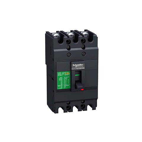 Автомат Schneider Electric EasyPact EZC100F 3P 3d 80A 10kA c магнитотермическим расцепителем