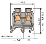 ABB M10/10 Клеммник винтовой 10мм2 серый