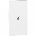 Bticino LivingNow Белый Лицевая панель с символом нагреватель для выключ и переключ 2 мод
