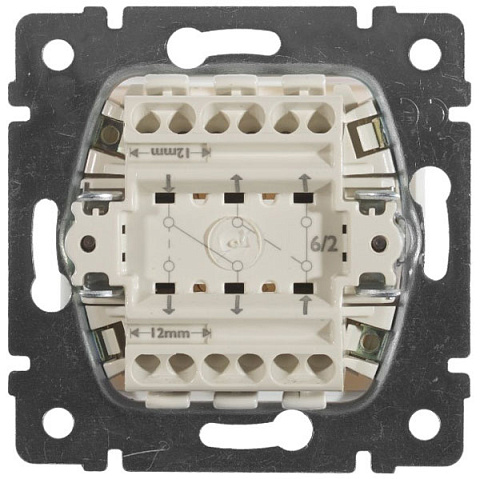 Legrand Valena Белый Переключатель 2-клавишный на 2 направления 10A