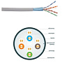 ITK Кабель связи витая пара F/UTP, кат.5E 4x2х24AWG solid, LSZH, 305м, серый