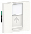 Schneider Electric Unica New Modular Белый Розетка компьютерная RJ45 одиночная кат. 5е UTP 2 модуля