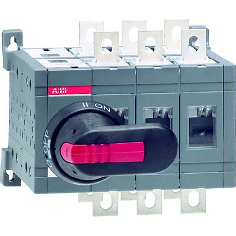 ABB OT250E03C Рубильник реверсивный до 250A 3P, -O- / без ручки и переходника