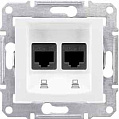 Schneider Electric Sedna Белый Розетка компьютерная 2-ая RJ45 кат.5e UTP неэкранированная