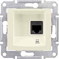 Schneider Electric Sedna Бежевый Розетка компьютерная 1-ая RJ45 кат.6 UTP неэкранированная