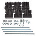 DKC DAE/CQE Шинодержатель наборный 4P 8 изоляторов 5 шпилек 1 шина1Ф 30х120х10мм
