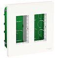 Schneider Electric Unica SYSTEM+ Блок скрытой установки 2х2 Белый