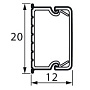 Legrand Metra Мини-канал 20x12мм Белый