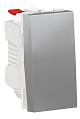 Schneider Electric Unica New Modular Алюминий Выключатель 1-клавишный кнопочный сх.1 10 A 1 мод