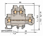 ABB M6/8.N Клеммник винтовой 6мм2 синий