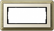 Gira ClassiX Бронза/Кремовый Рамка 2-ая без перегородки