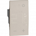 Bticino LivingNow Песочный Термостат цифровой с дисплеем для воздуха 230В 5(2)А 2 мод