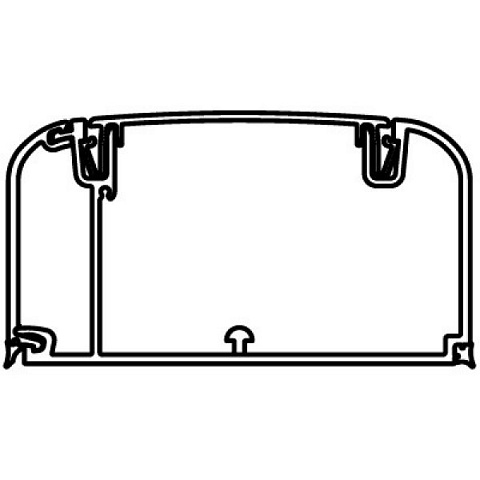 DKC In-Liner Front Короб 90x50 с боковой и фронтальной крышками L=2000мм IP40 Белый