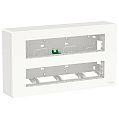 Schneider Electric Unica SYSTEM+ Блок открытой установки 2х5 антибактериальный