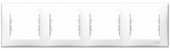 Schneider Electric Sedna Белый Рамка 4-постовая горизонтальная