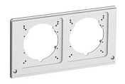 ABB Лицевая панель с 2-мя отв. FMCE46 ( Розетки 63A, 2х10/16А), 1 ряд