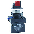 Переключатель с фиксацией CHINT NP8-20X/312 без подсветки , черная 2НО IP65 (R)