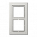 Jung LS-design Светло-серый (дуропласт) Рамка 2-постовая