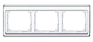 Jung SL 500 Белый Рамка 3-постовая горизонтальная