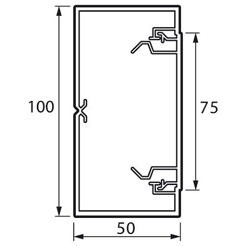 Legrand Metra Кабель-канал 100x50мм Белый