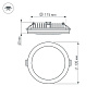 Arlight Панель светодиодная круглая LTD-135SOL-20Вт 6000К 1400-1600Lm Белый