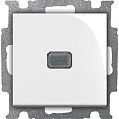 ABB BJB Basic55 Белый Выключатель 1-клавишный с подсветкой