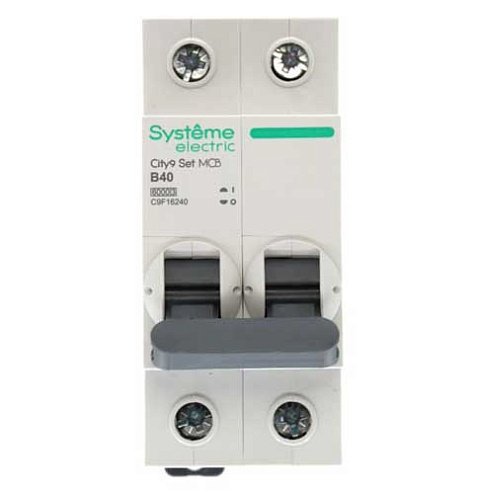 Systeme Electric City9 Set Автомат (АВ) B 40А 2P 6kA 230В