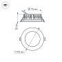 Arlight Светодиодный светильник круглый LTD-105WH-FROST- 3000К 720-810Lm Белый