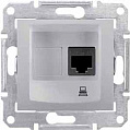 Schneider Electric Sedna Алюминий Розетка компьютерная 1-ая RJ45 кат.6 STP экранированная